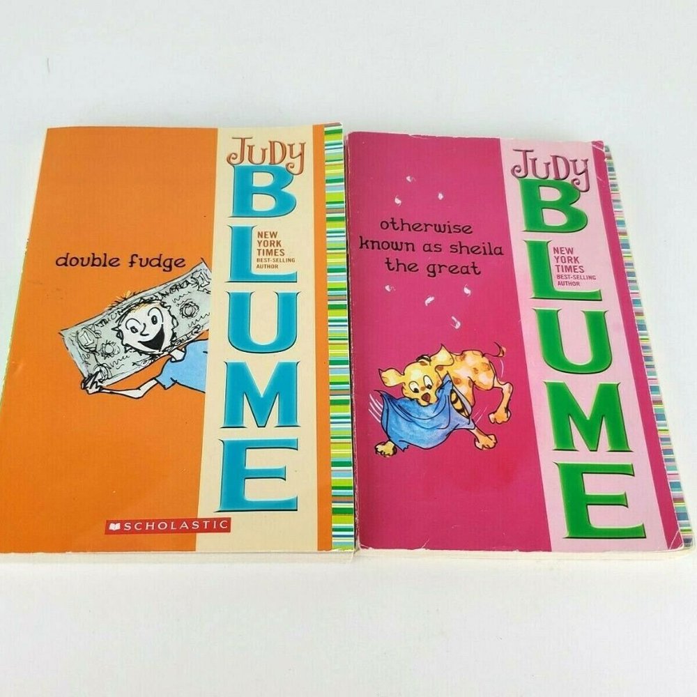 2 JUDY BLUME PB Books Double Fudge and Otherwise Known as Sheila the Great VGC